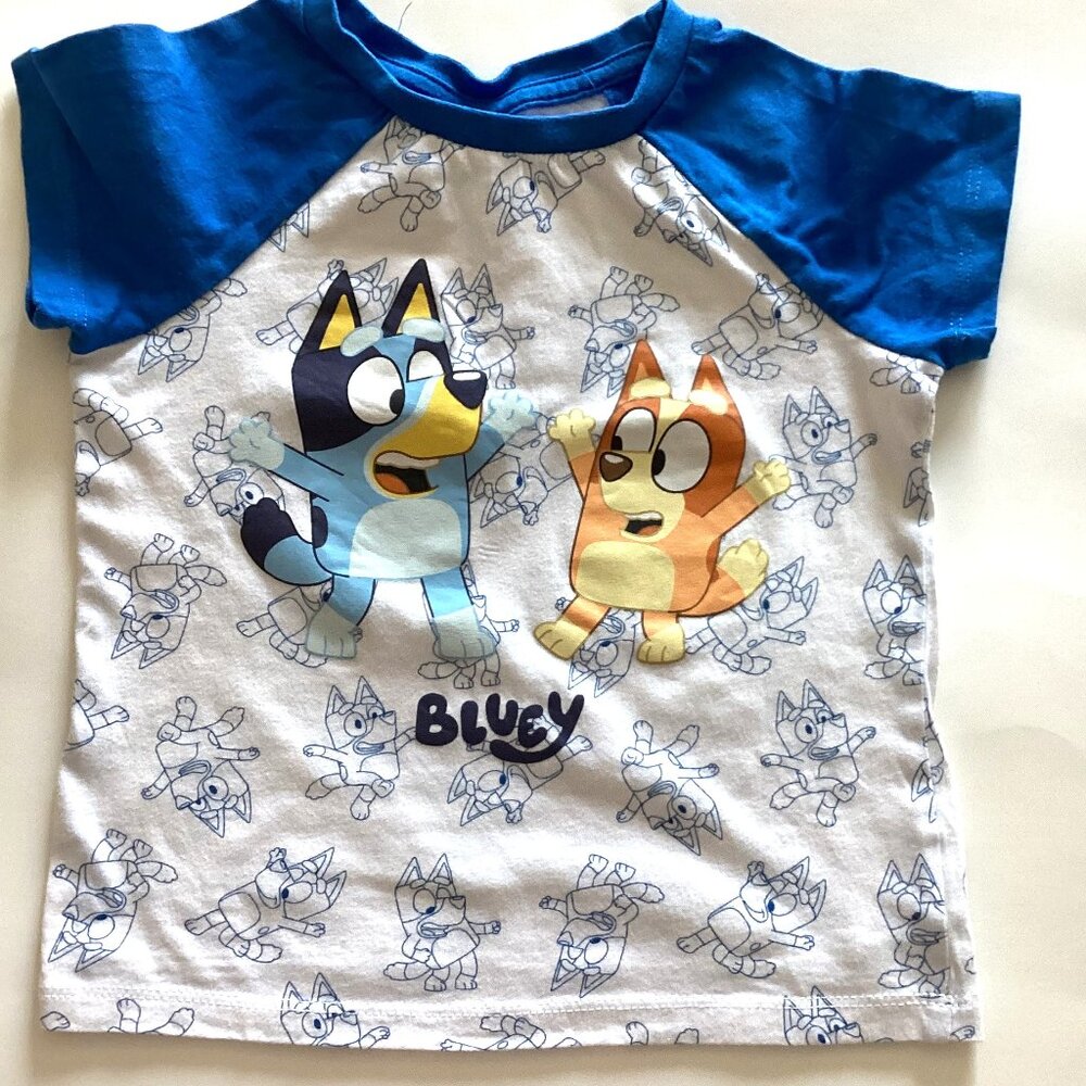Bluey Kids Boys Short Sleeve T-Shirt 2.5 Years Size 2 Cotton